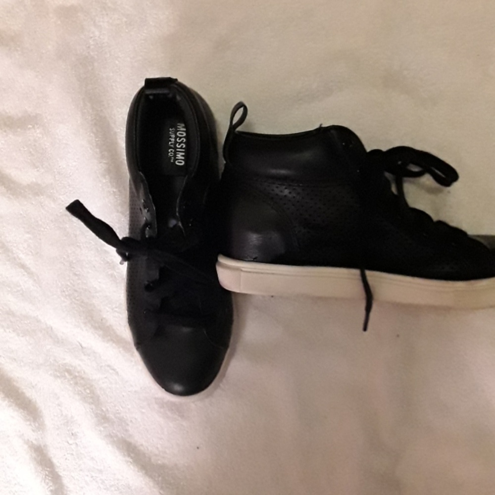 Massimo leather high top shoes